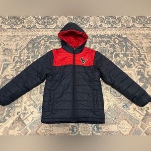 Houston Texans winter puffer jacket boys size 10/12
